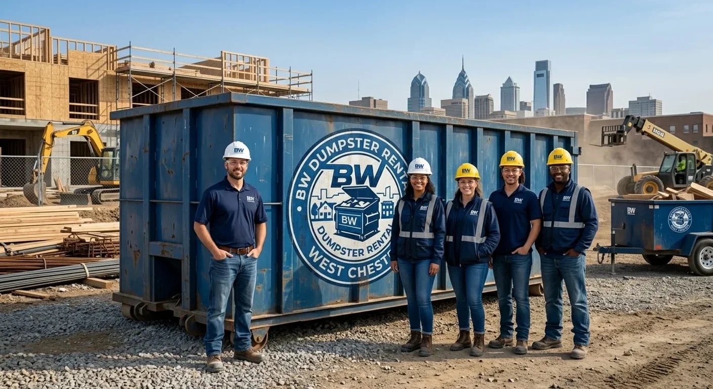 The BW Dumpster Rental West Chester team, proudly serving Birmingham Township, PA